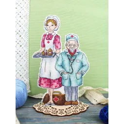 Cross stitch kit "Doctors" 19x12 cm SR-1110