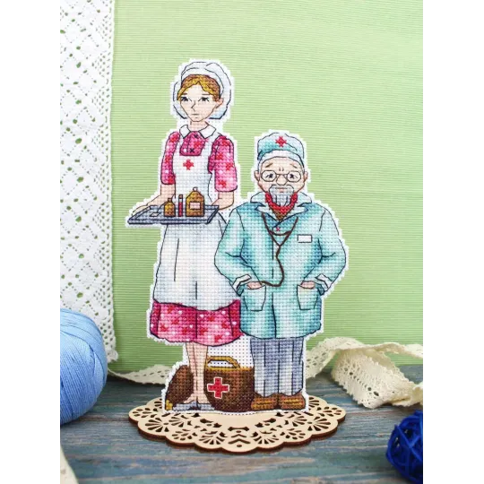 Cross stitch kit "Doctors" 19x12 cm SR-1110