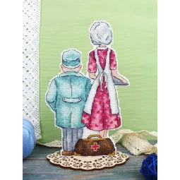 Cross stitch kit "Doctors" 19x12 cm SR-1110