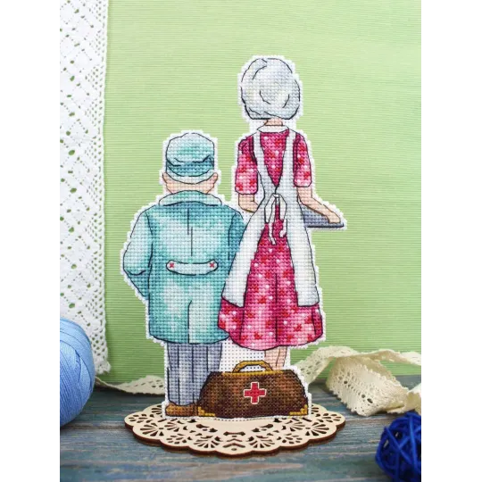 Cross stitch kit "Doctors" 19x12 cm SR-1110