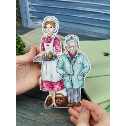 Cross stitch kit "Doctors" 19x12 cm SR-1110