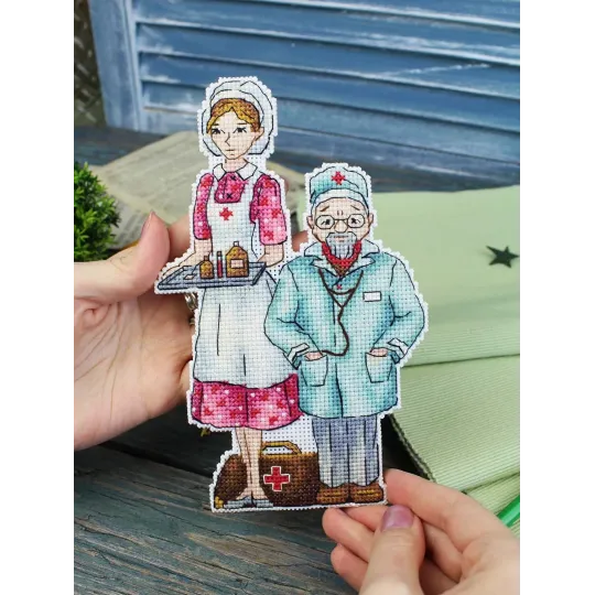 Cross stitch kit "Doctors" 19x12 cm SR-1110