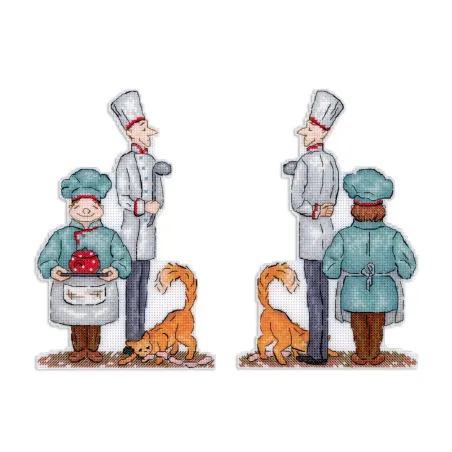 Cross stitch kit "Chefs" 20x13 cm SR-1108