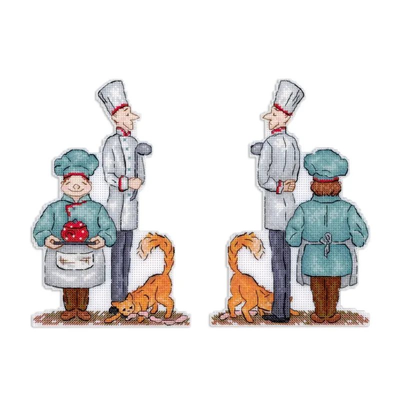 Cross stitch kit "Chefs" 20x13 cm SR-1108