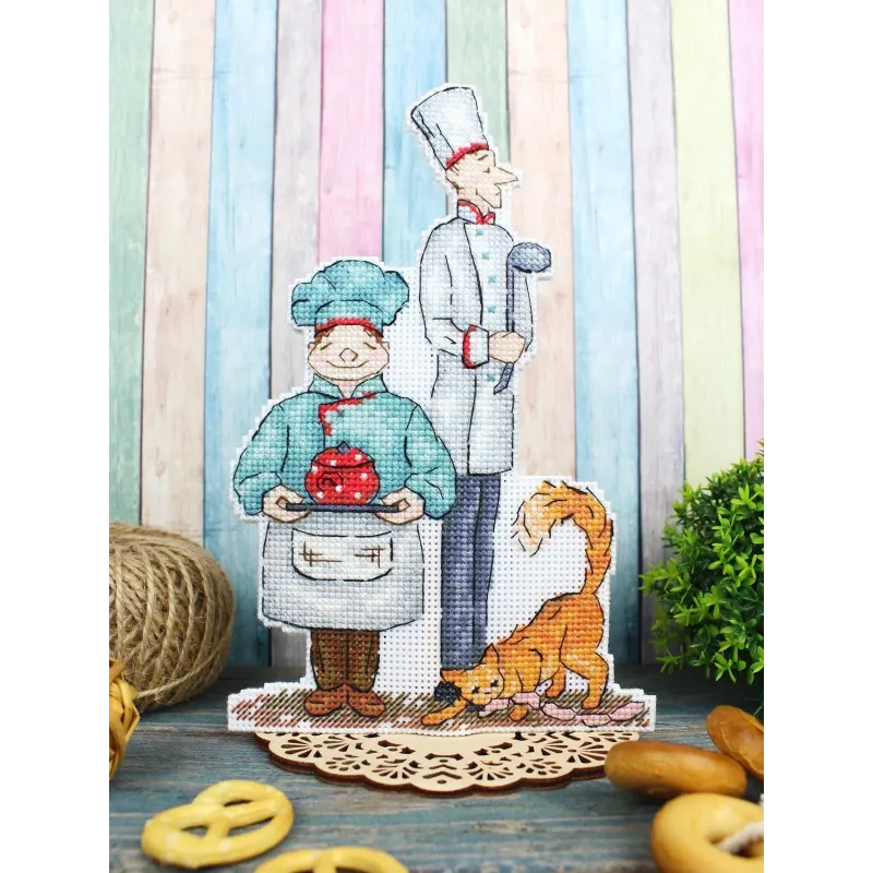 Cross stitch kit "Chefs" 20x13 cm SR-1108