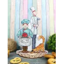 Cross stitch kit "Chefs" 20x13 cm SR-1108