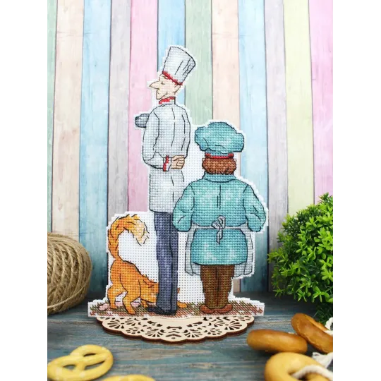 Cross stitch kit "Chefs" 20x13 cm SR-1108