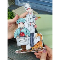 Cross stitch kit "Chefs" 20x13 cm SR-1108