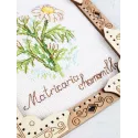 Kreuzstich auf Holzbasis "Miniatur. Kamille" 13x11 cm SO-142
