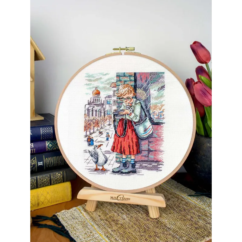 Cross stitch kit "A good shot" 19x14 cm SNV-959
