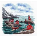 Cross stitch kit "Scandinavian Coast" 16x16 cm SNV-953