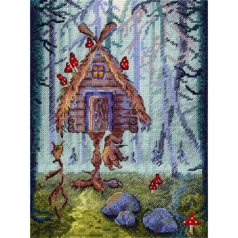 Cross stitch kit "An unusual hut" 20x15 cm SNV-927
