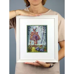 Набор для вышивания крестиком "Необычная избушка" 20x15 см SNV-927