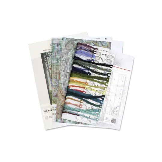 Kreuzstich-Set "Eine ungewöhnliche Hütte" 20x15 cm SNV-927