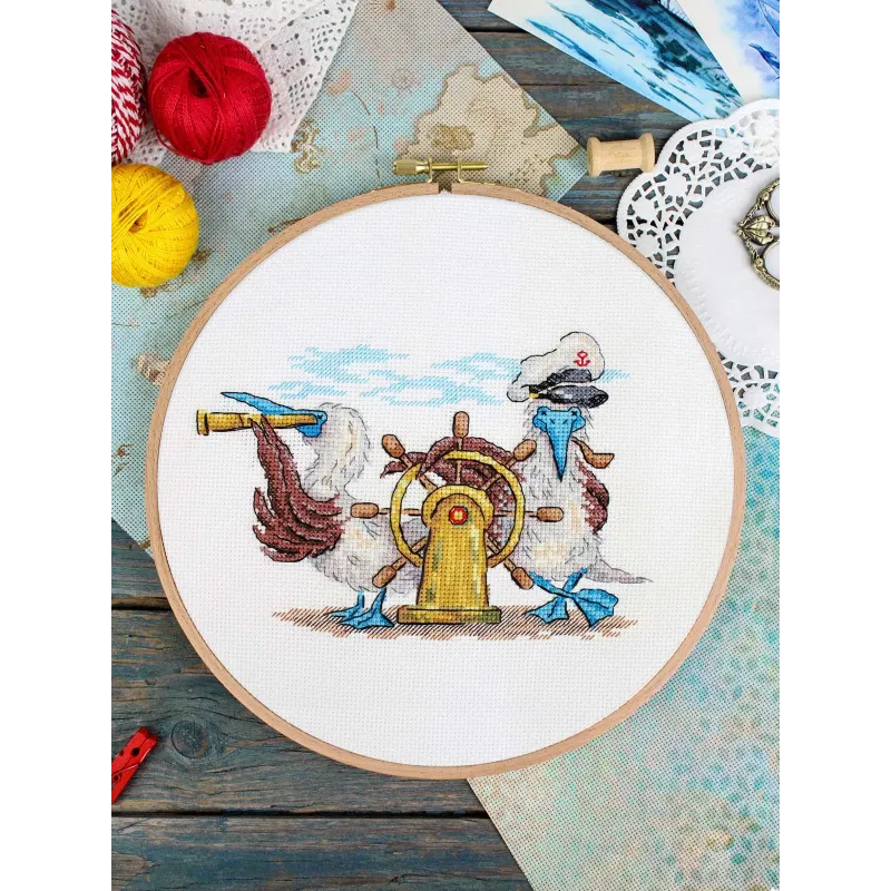 Kreuzstich-Set "Geradeaus" 12x17 cm SNV-899