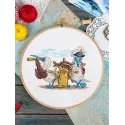 Cross stitch kit "Straight ahead" 12x17 cm SNV-899