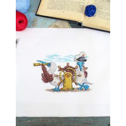 Набор для вышивания крестиком "Прямо вперед" 12x17 см SNV-899