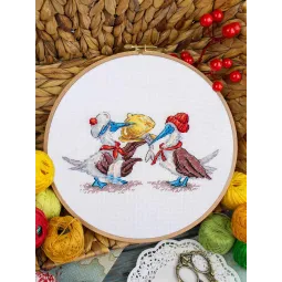 Cross stitch kit "Fish lunch" SNV-898