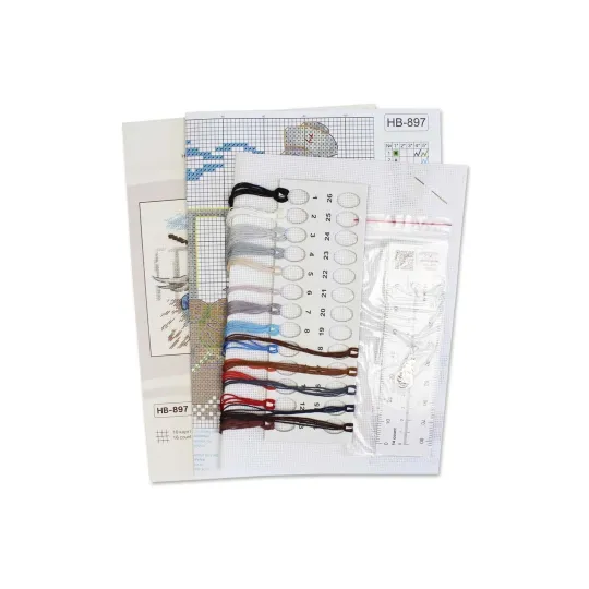 Kit de point de croix "Faisons le ménage" SNV-897