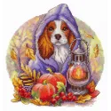 Cross stitch kit "Autumn Blues" 20x18 cm SNV-885