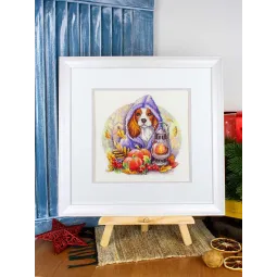 Cross stitch kit "Autumn Blues" 20x18 cm SNV-885