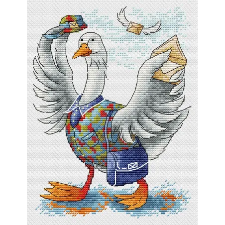 Cross stitch kit "Good news" 18x13 cm SM-796