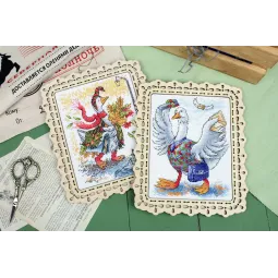 Набор для вышивания крестиком "Хорошие новости" 18x13 см SM-796