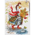 Kit point de croix "Balade d'automne" 18x13 cm SM-795
