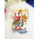 Cross stitch kit "Autumn walk" 18x13 cm SM-795