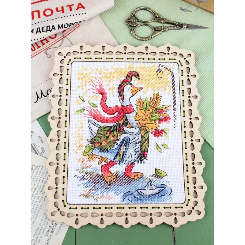 Cross stitch kit "Autumn walk" SM-795