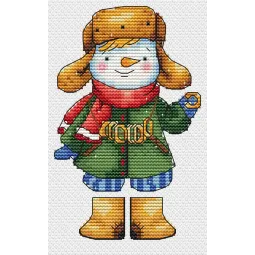 Cross stitch kit "Snowman boy" SANS-82