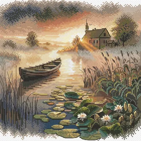 Cross stitch kit "The first rays" SANP-73