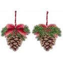 Cross stitch kit "Christmas tree decoration. Pine cone" 9,3×8,5 cm S1701