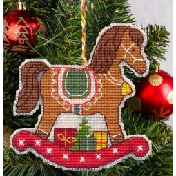 Cross stitch kit "Christmas tree decoration. Horse" S1697