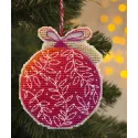 Cross stitch kit "Christmas tree decoration. Red ball" S1695