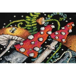 Набор для вышивания крестиком PANNA "Грибной домик" 19 x 24,5 см PVS-7321