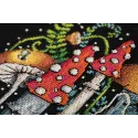 Cross stitch kit PANNA "Mushroom house" 19 x 24.5 cm PVS-7321