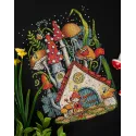 Cross stitch kit "Mushroom house" PVS-7321