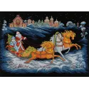 Cross stitch kit PANNA "Father Frost’s Troika" 66.5 x 44 cm PPR-7531