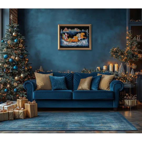 Kreuzstich-Set PANNA „Väterchen Frosts Troika“ 66,5 x 44 cm PPR-7531