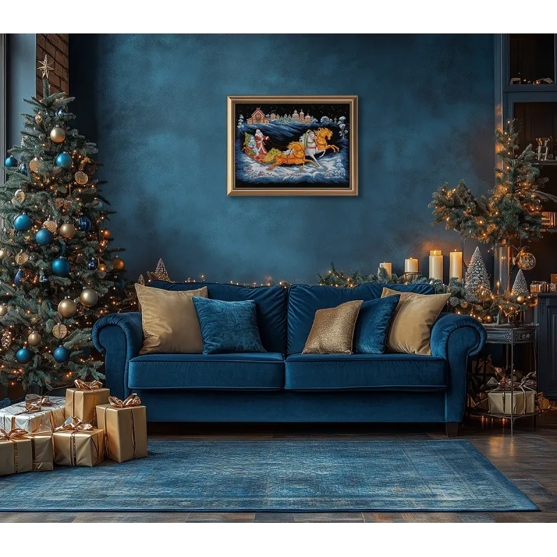 Cross stitch kit PANNA "Father Frost’s Troika" 66.5 x 44 cm PPR-7531