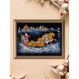Cross stitch kit "Father Frost’s Troika" PPR-7531