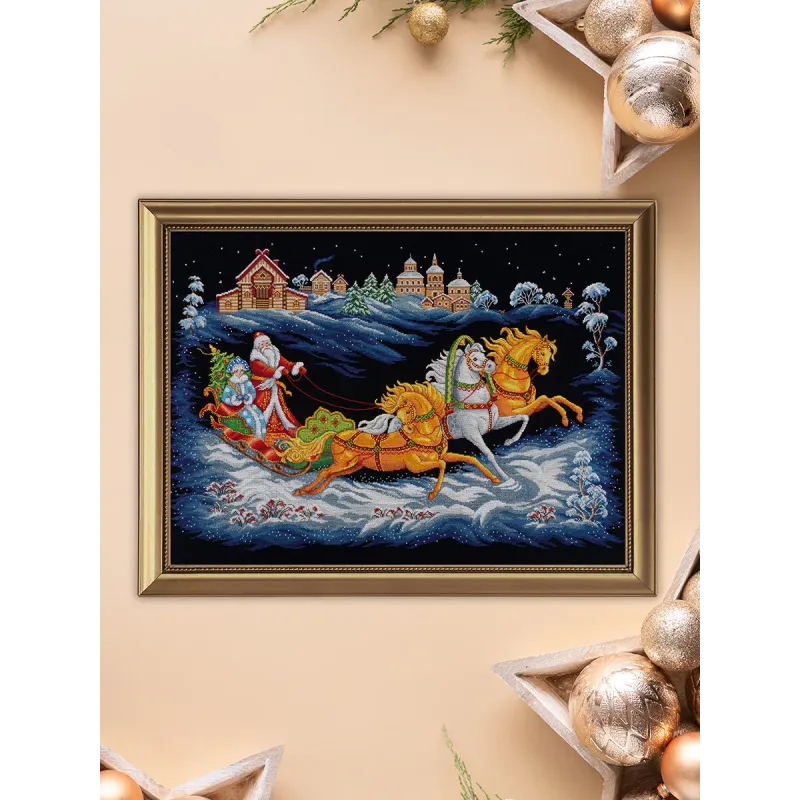 Cross stitch kit "Father Frost’s Troika" PPR-7531
