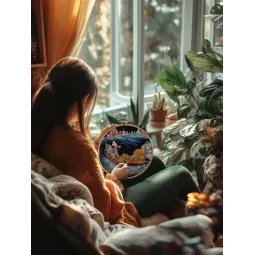 Kreuzstich-Set PANNA „Väterchen Frosts Troika“ 66,5 x 44 cm PPR-7531