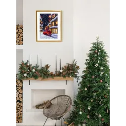 Cross stitch kit PANNA "Christmas Street" 22.5 x 30 cm PPR-7497