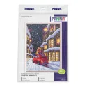 Kreuzstich-Set PANNA "Weihnachtsstraße" 22.5 x 30 cm PPR-7497
