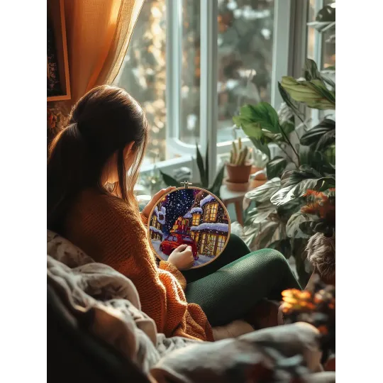 Cross stitch kit "Christmas Street" PPR-7497