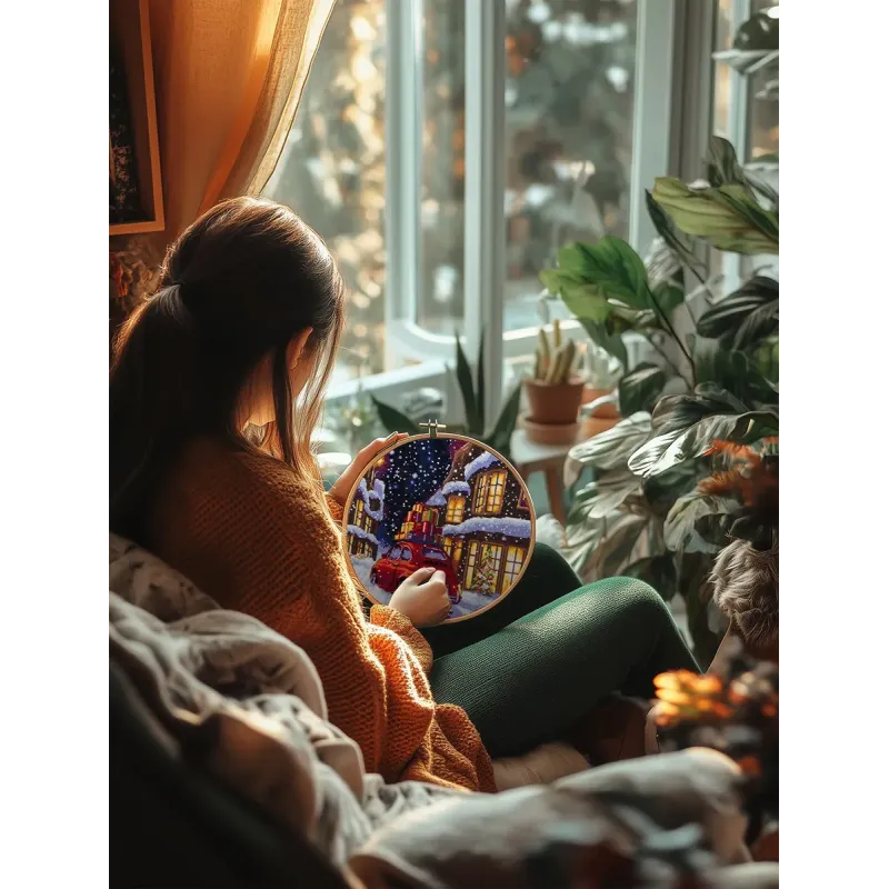 Cross stitch kit "Christmas Street" PPR-7497