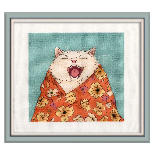 Cross stitch kit "Sleepy cat" PK-7533