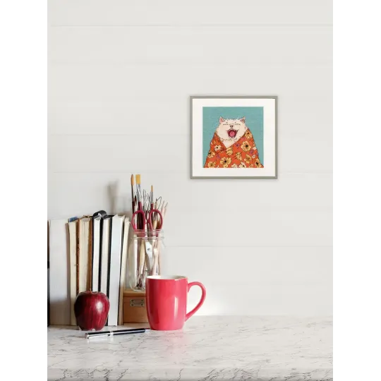 Cross stitch kit "Sleepy cat" PK-7533
